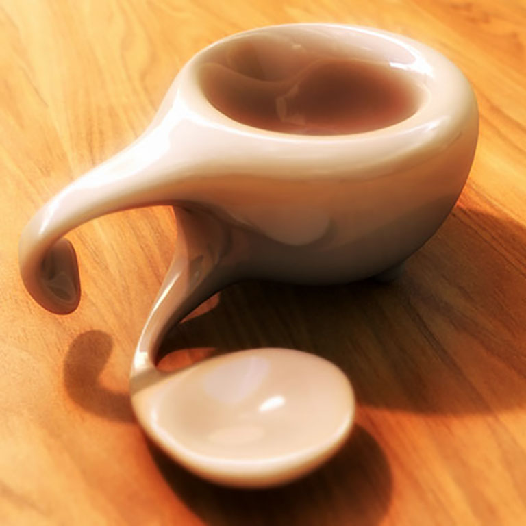 Coffee and sugar cup